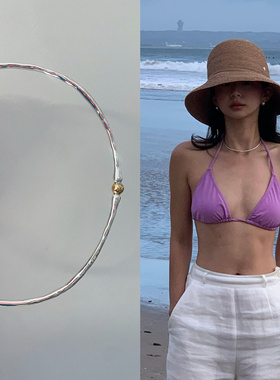 fever同款手镯韩国银色项圈