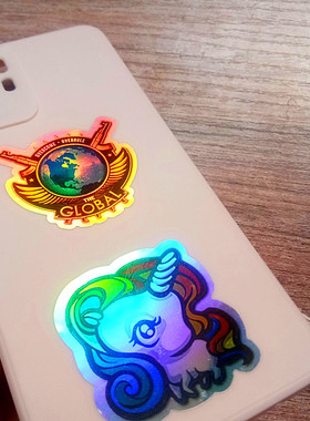 卡通游戏周边实物csgo全息贴纸印花泰坦战队选手s1mple防水反光变