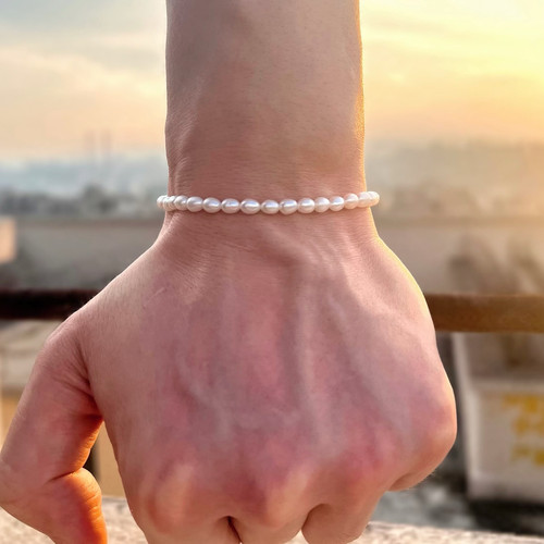 可挂4-5mm天然珍珠手链