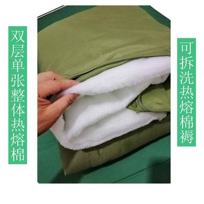 军绿色棉褥子垫子床垫学生宿舍单人床防潮垫被可拆洗热熔棉软垫褥