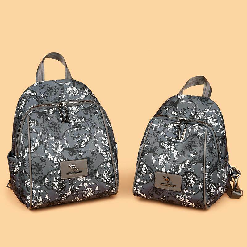 双肩包女2025新款时尚尼龙帆布小背包女士中年妈妈包潮旅游轻便包