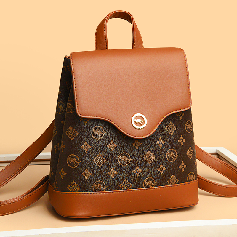 品牌正品真皮女士双肩包女2025新旅行大容量软牛皮背包妈咪包百搭