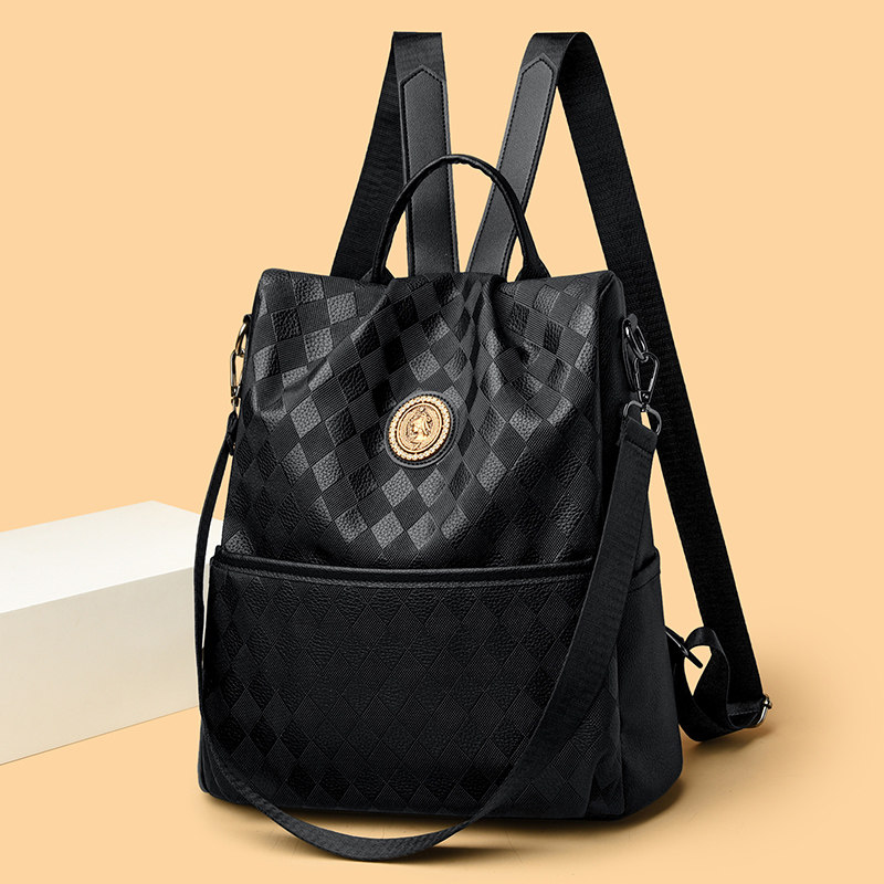 真皮包包女款大容量通勤双肩包2025新款软皮百搭斜挎旅游防盗背包