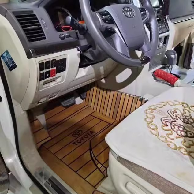 丰田陆巡兰德酷路泽木地板脚垫