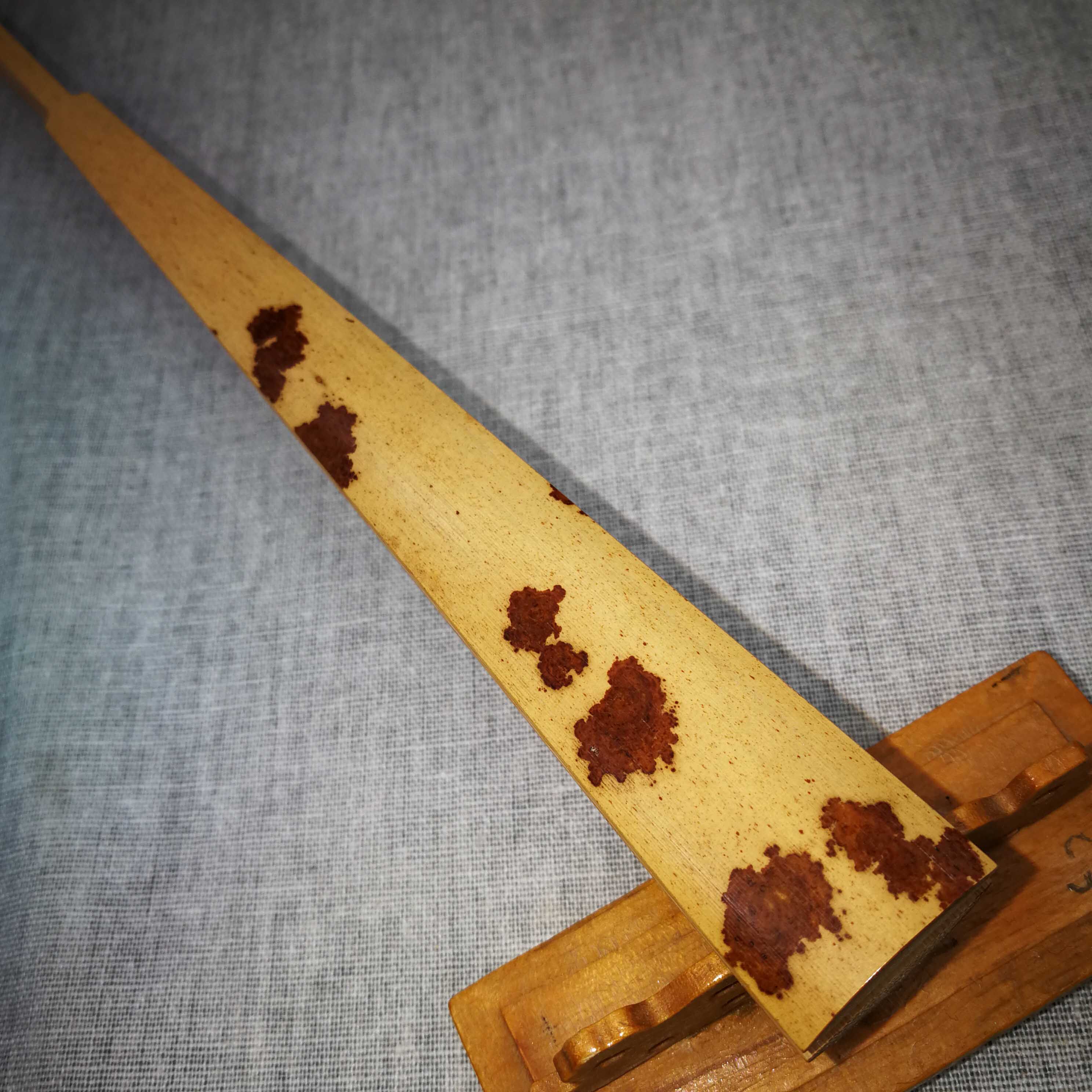 老云妃红湘妃竹折扇古方10寸排口2.5苏工文玩收藏礼品扇 宣纸扇面