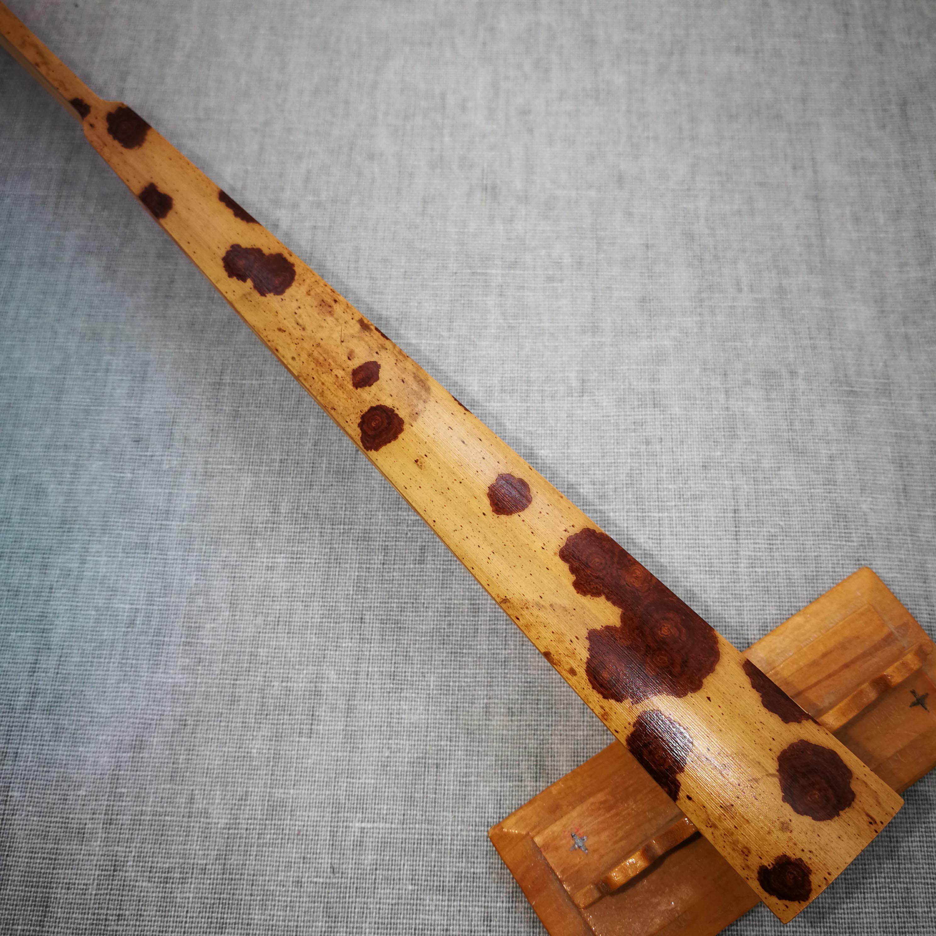 紫花老山麻栗坡湘妃折扇精工老云妃竹扇子一尺排口2.5玉竹骨苏工