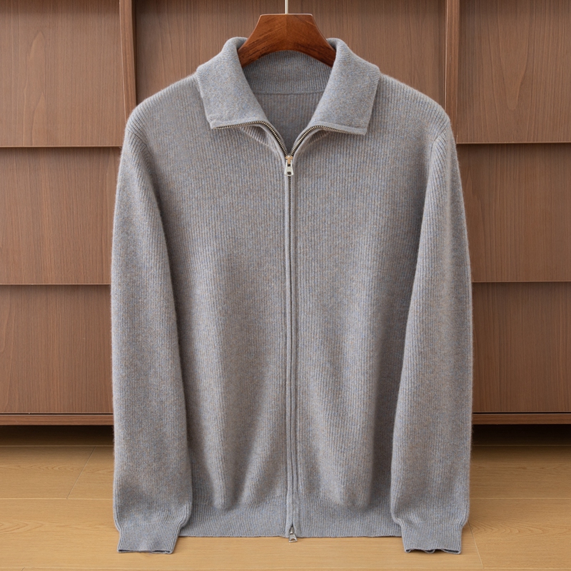 2025年秋季时尚百搭休闲男士羊绒开衫