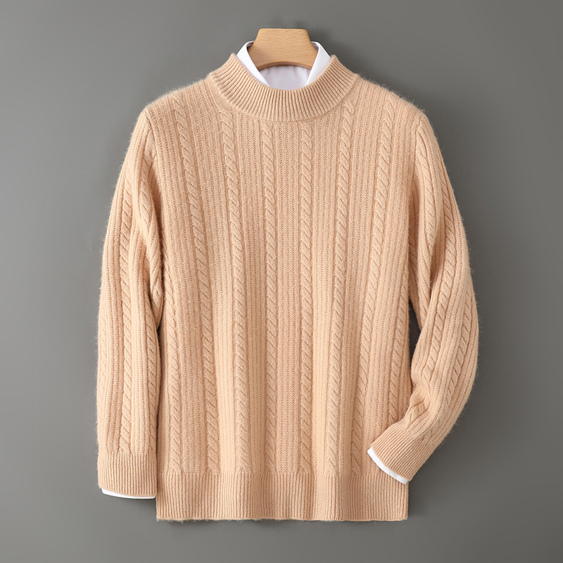 2025年秋季半高领时尚百搭通勤简约休闲套衫