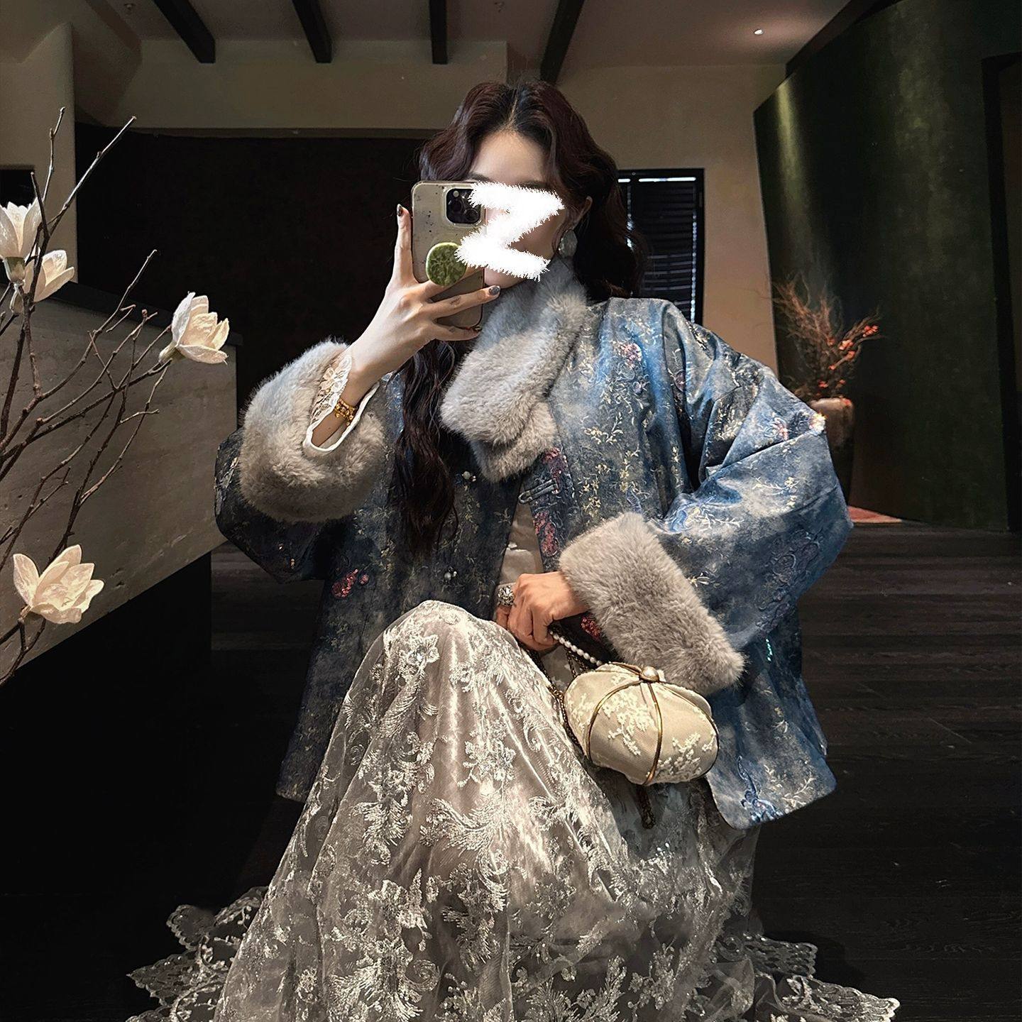 新中式重工国风设计感外套女冬季新款珠片刺绣加厚拜年女装 NZ025,女装/女士精品,短外套,淘宝优惠券,粉丝福利购,淘宝优惠卷