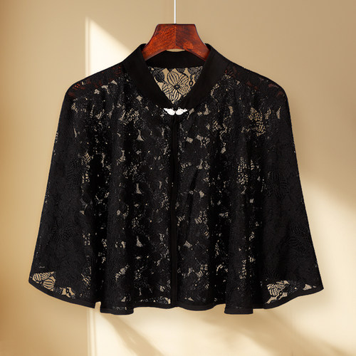 复古蕾丝披风女士夏季防晒