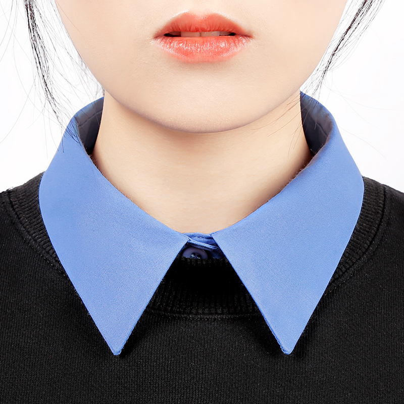 蓝色假领子百搭配饰领秋冬季