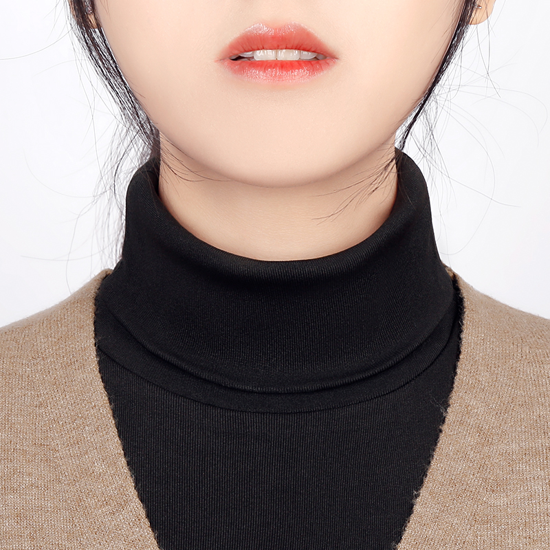 黑色假衣领女百搭假领高领护颈椎配毛衣假领子上衣秋冬季装饰领子