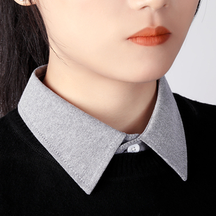 配卫衣毛衣假衬衣领多功能正装 假领子百搭女假领高档新款 尖领秋季