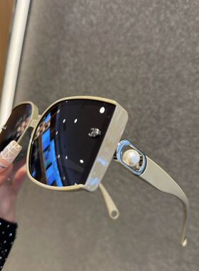 2025新款珍珠墨镜大脸显瘦