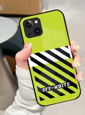 新款欧美风iPhone16手机壳潮牌15promax蒙娜丽莎14苹果13高级感12绿色11玻璃XR男女78plus适用华为mate60/p50