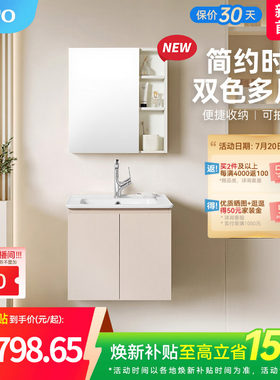 TOTO一体盆浴室柜梳洗台