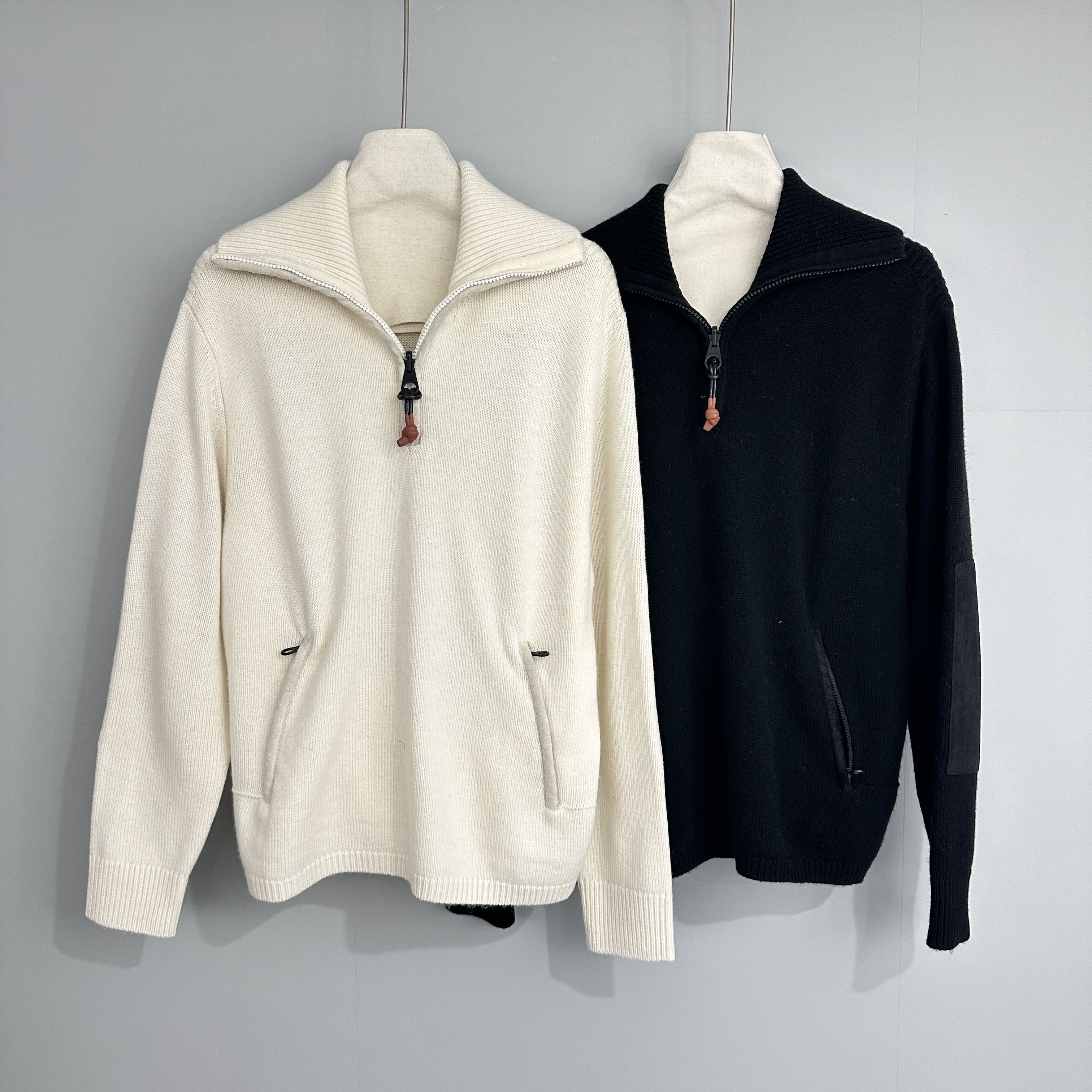 南油高定LP女装ski滑雪毛衣半拉链粗羊绒针织衫2025新款女上衣