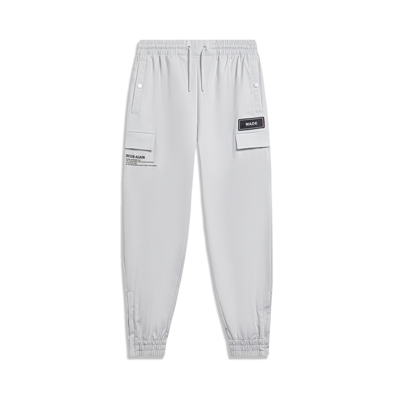 LI-NING/李宁男子韦德系列时尚潮流舒适宽松运动休闲长裤AKXT215