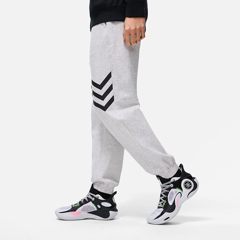 李宁男子春秋卫裤训练百搭裤子长裤透气休闲裤AKLT491