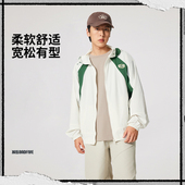 李宁男子运动风衣2025新品 反伍系列冰感舒适宽松连帽外套AFDV329
