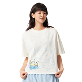 女子迪士尼联名舒适透气宽松圆领短袖 李宁T恤2025夏季 新款 AHSV690