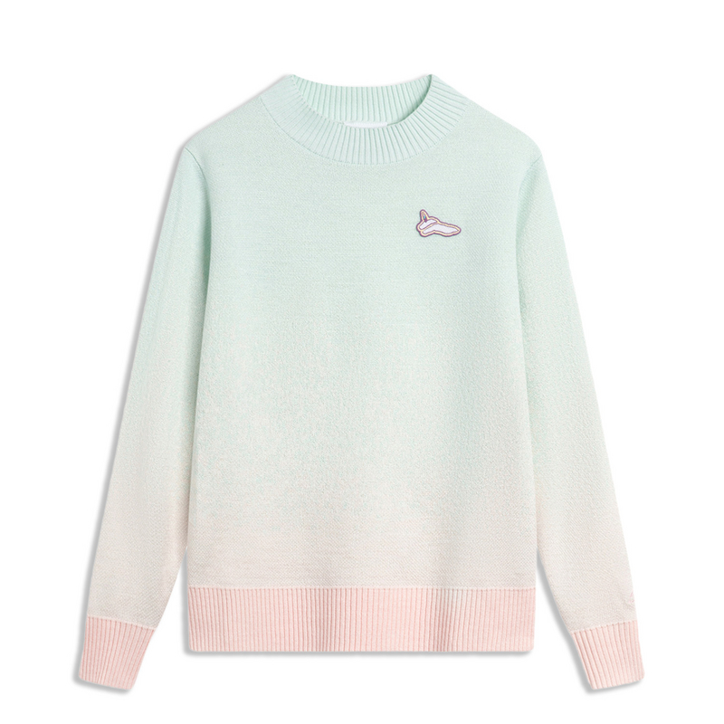 LI-NING/李宁童装女大童运动生活系列休闲套头编织衫YMBT032-B品