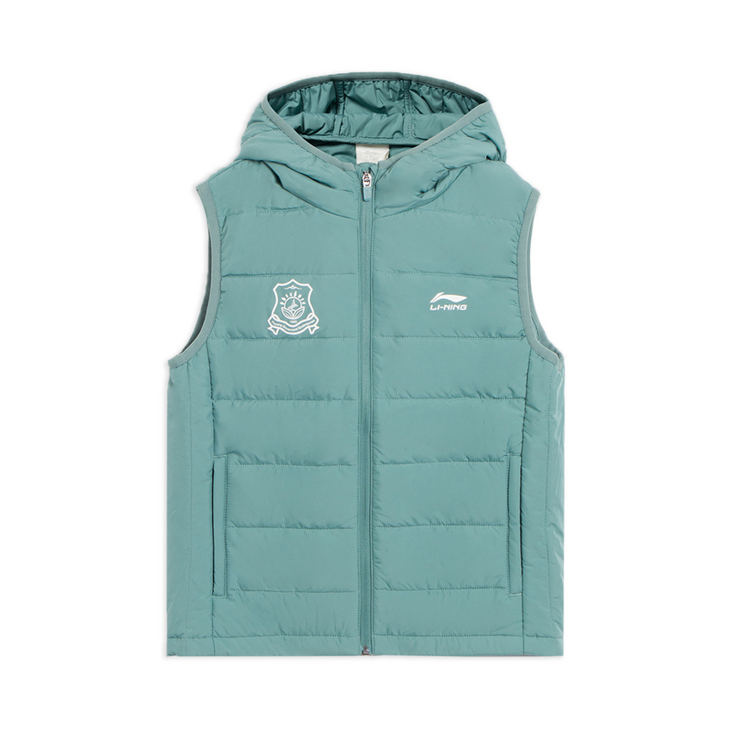 李宁棉服男女童冬运动生活系列舒适保暖休闲棉马甲YMMQ005-B品