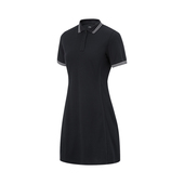 李宁2024新款 百搭休闲运动POLO连衣裙APLU182 女子健身系列时尚