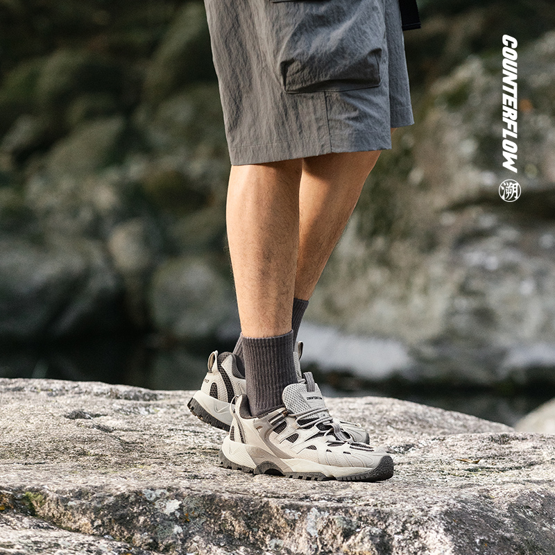 LI-NING/李宁24春CF溯行野户外系列男子户外运动休闲鞋AGLU073-2