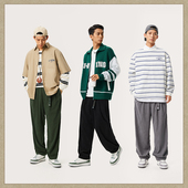 2024秋李宁LINING运动男子平口宽松休闲长裤 AKXU525 B品