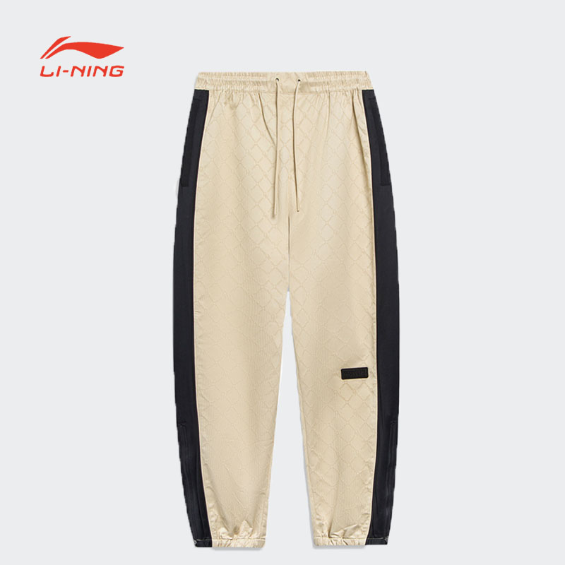 李宁男春季新款韦德系列运动休闲宽松束脚长裤AKXT019