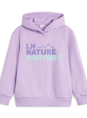 李宁女款连帽套头卫衣舒适时尚百搭休闲卫衣女YWDU514-B品