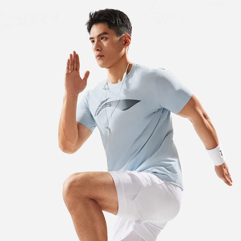 李宁短袖秋男子健身系列时尚透气常规简约圆领短袖T恤ATSU021-B品,运动服/休闲服装,运动T恤,淘宝优惠券,粉丝福利购,淘宝优惠卷
