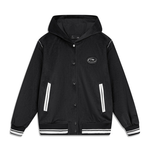 LI-NING/李宁女子运动生活系列休闲宽松百搭针织外套AFDU034-B品