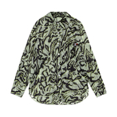 李宁中国文化系列女子衬衫 翻领运动风衣休闲服运动上衣ASHS128