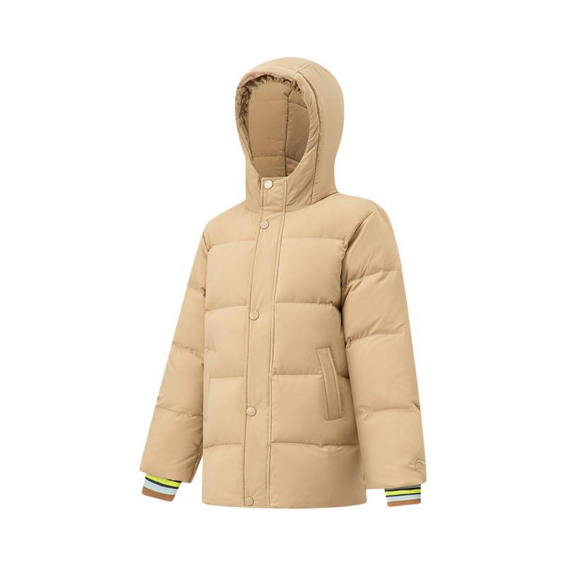 Lining/李宁冬季男童保暖宽松防风中长款运动羽绒服 YYMT057-B品