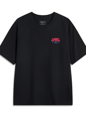 李宁 x英雄联盟短袖T恤男女同款25夏季电竞风宽松运动上衣AHSV153