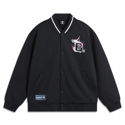 李宁男子反伍BADFIVE篮球系列加绒宽松保暖休闲外套AFDU307-B品