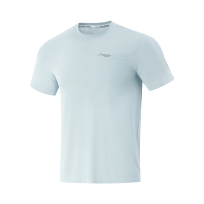 李宁短袖2025夏季男子专业跑步系列速干凉爽运动T恤ATSV501