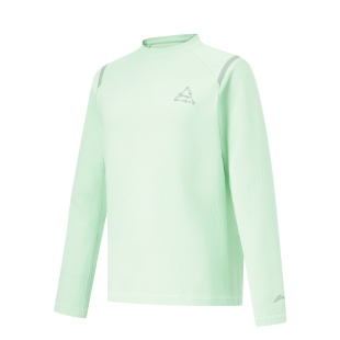 李宁运动上衣女童综合体能系列常规长袖 B品 针织运动上衣YWYT014