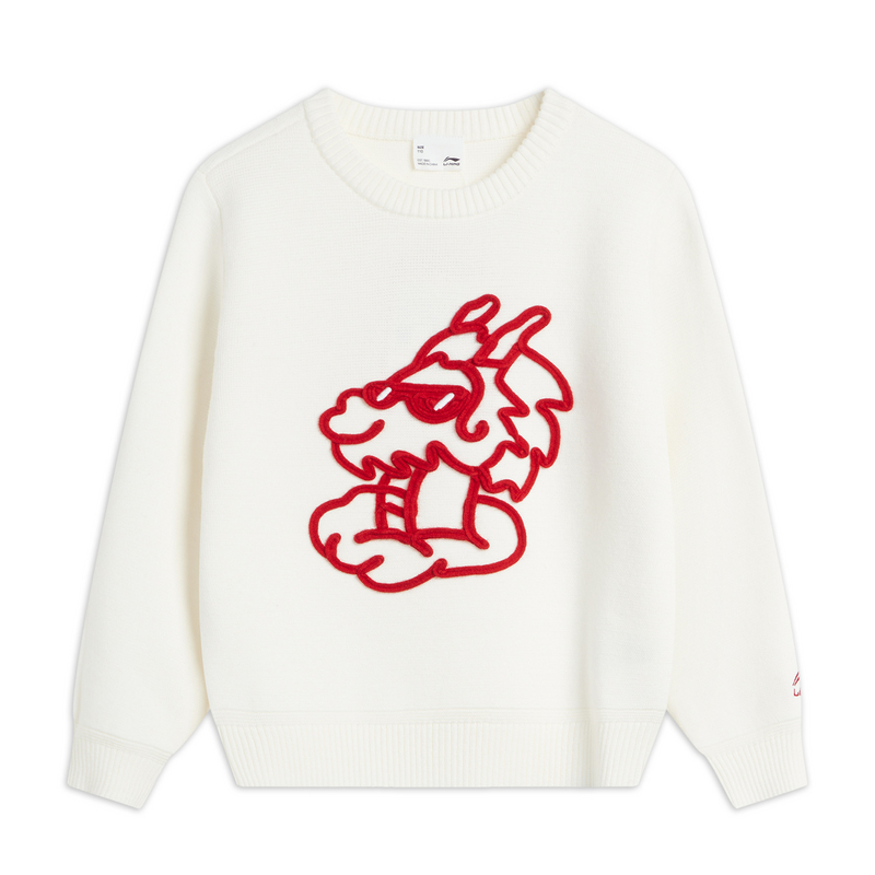 李宁编织衫男童运动生活系列时尚常规套头无帽编织衫YMBU003-B品