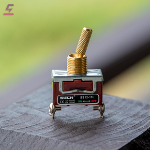 25款 通用电压银点20A 苏上黄铜钮子开关金色圆形花纹台灯音箱