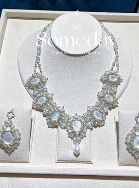 卢浮宫花嫁白蝶贝项链材料包手工diy串珠保色显白闺蜜女友礼物