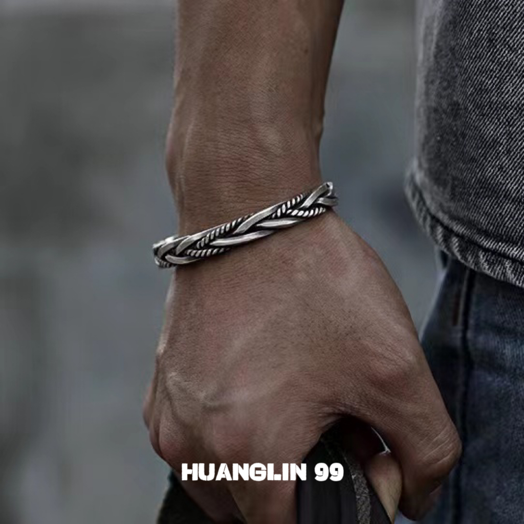麻绳手环男小众设计高级感复古图片