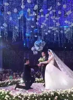 婚庆水晶条装饰水晶珠串婚礼装饰舞台路引花门椅背盘头橱窗装饰品