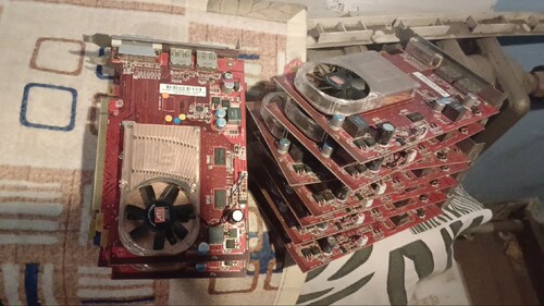 ati hd4600 1G dvi 双dp pcie 拆机显卡