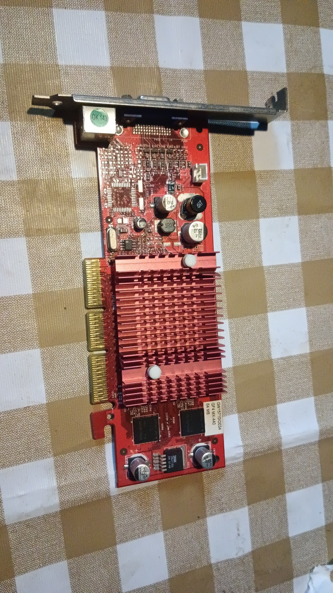 耕升 耕昇 gf4 mx440 64m agp vga s端子