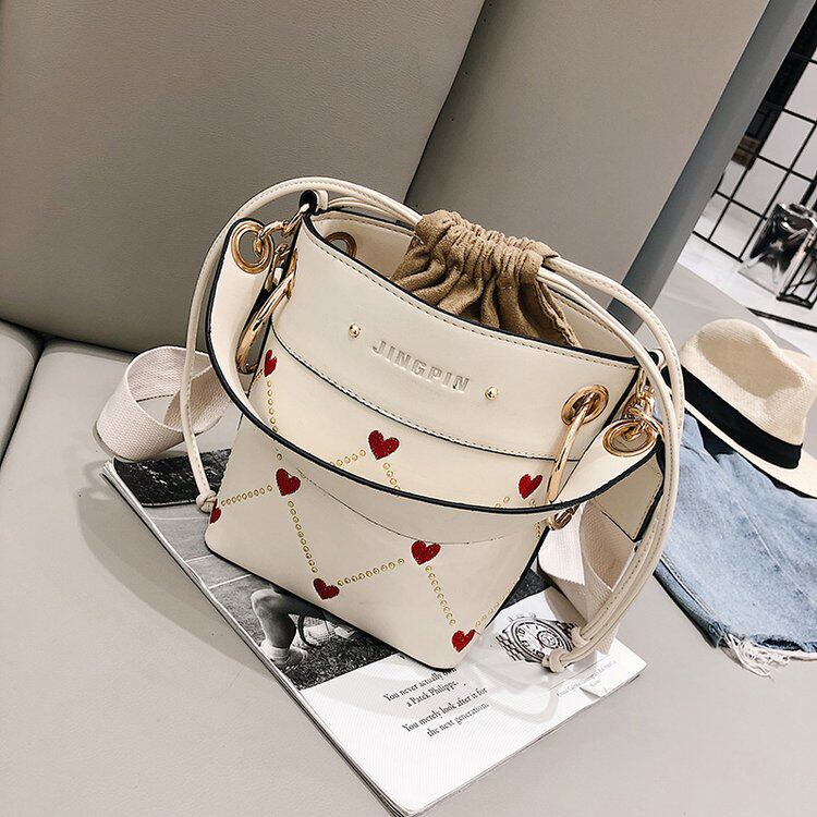 Autumn handbag 2019 new pattern Korean Edition Versatile Diagonal The single shoulder bag Sweet girl Small satchel Broadband Bucket bagin the Leather/Lady bags/Men's bag, Ms. bags  category - from Buy2taobao.com to provide professional Taobao agent buy service