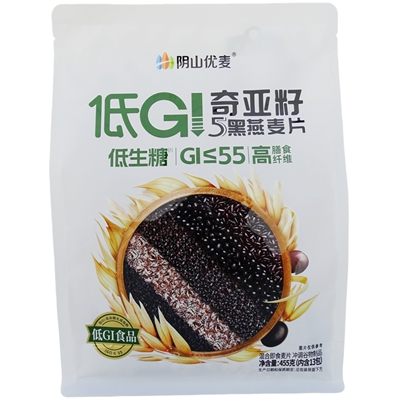 阴山优麦低GI五黑燕麦片455g