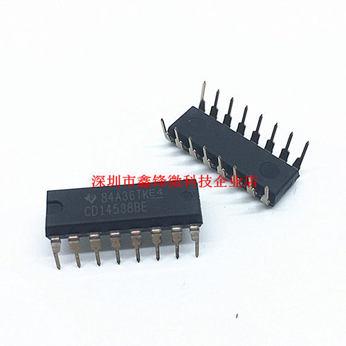 全新原装 CD14538BE 直插DIP-16 CMOS双精密单稳态触发器 IC芯片
